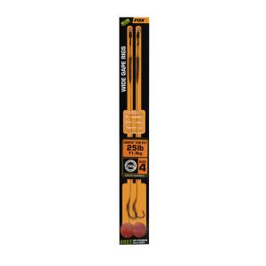 ccr176-bas-de-ligne-fox-edges-wide-gape-4-camotex-semi-stiff-black-orange-25-lbs