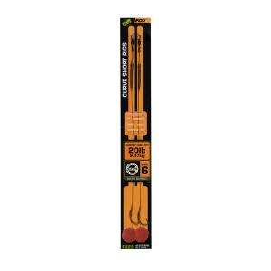 ccr181-bas-de-ligne-fox-edges-curve-short-6-camotex-semi-stiff-black-orange-20-lbs