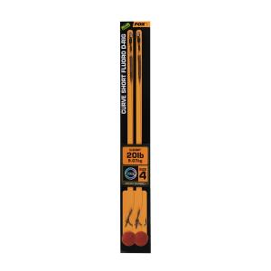 ccr184-bas-de-ligne-fox-edges-curve-short-fluoro-d-rig-4-black-orange-20-lbs
