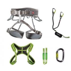05043-grey-silver-green-harnais-escalade-avec-harnais-de-poitrine-ocun-via-ferrata-twist-greysil-gr-m-xl