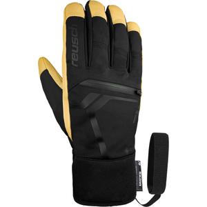 6301356-7490-gants-de-ski-reusch-down-spirit-gore-tex-sc-black-camel