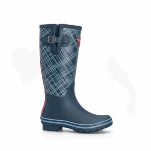 klit-wellies-tall-blue-bottes-femme-rouchette-kilt-wellies-tall-blue