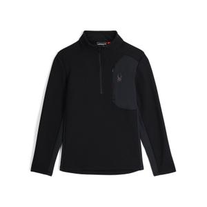 38a485330-blk-polaire-semi-zippee-spyder-bandit-black